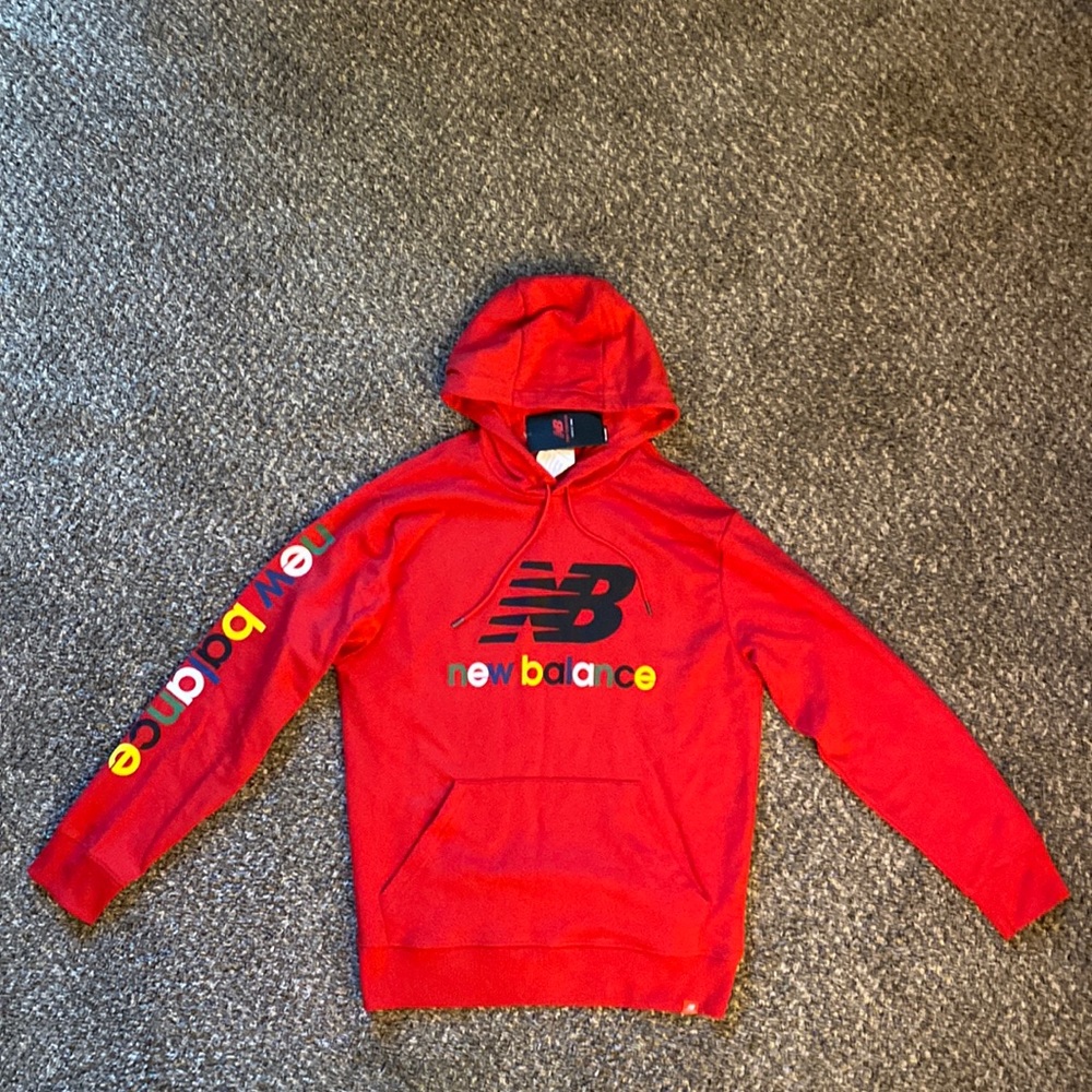 New Balance Essentials Colorful Hoodie NWT - Picture 5 of 8